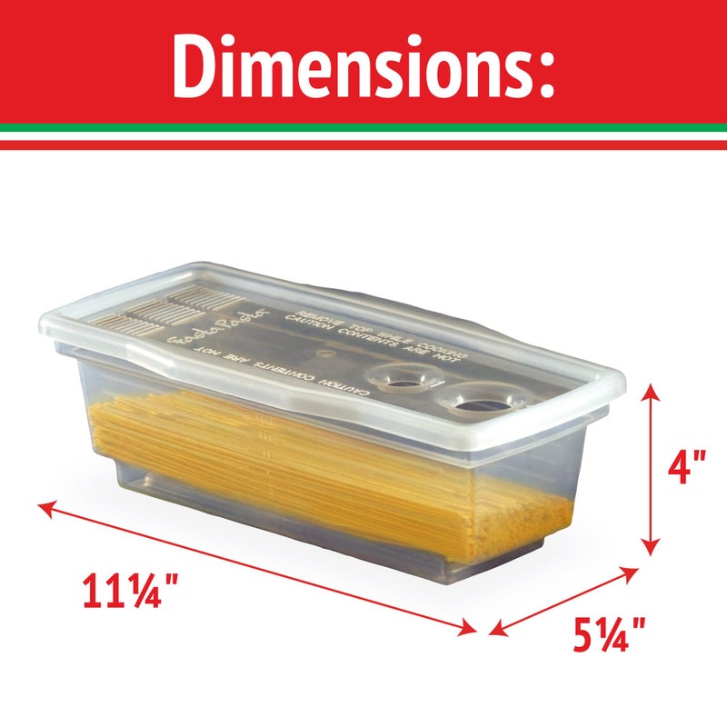 Fasta Pasta Microwave Pasta Cooker- The Original (2PK)- Cooks up to 4 Servings- No Mess, Sticking or Waiting For Boil- Perfect Al Dente Pasta Every Time- For Dorms, Kitchens, Offices- Made in the USA - Image 5